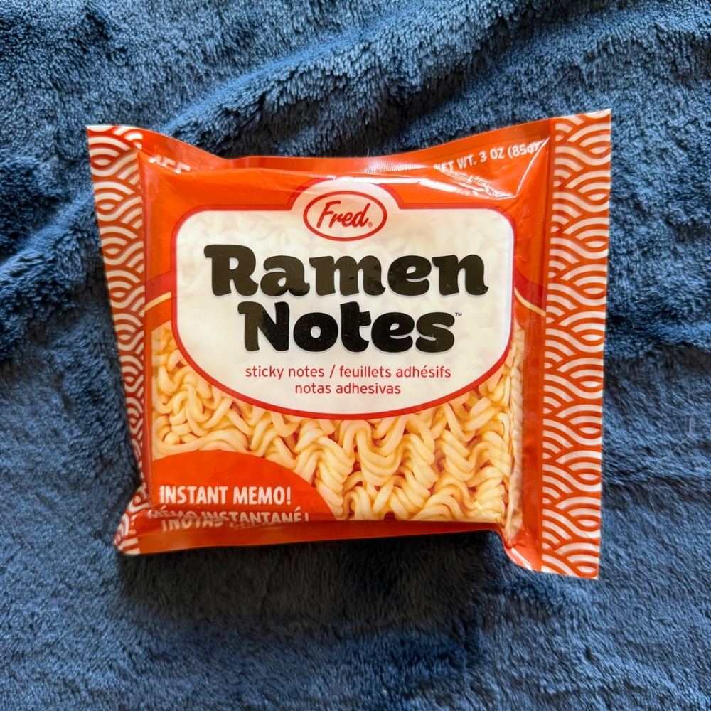Fred Ramen Notes Sticky Notes Novelty Ramen Noodle Memo Pad - F0084